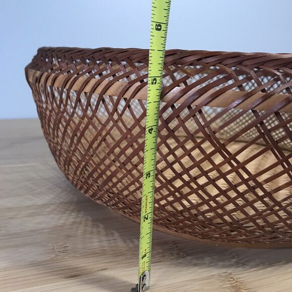 Set of 10 Nesting Wicker Basket Bowls Home Decor Boho Eclectic Country Farmhouse - Picture 6 of 7